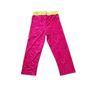 Women's nike pro compression leggings size small yellow and pink